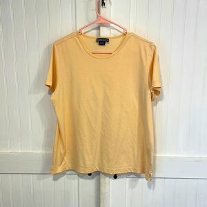 LAND’S END sunny yellow short sleeved T-shirt, size L